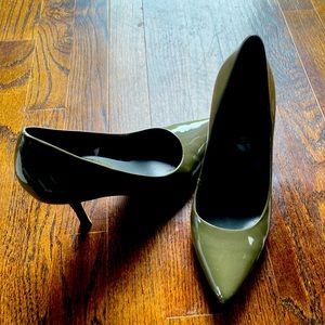 Olive green heels